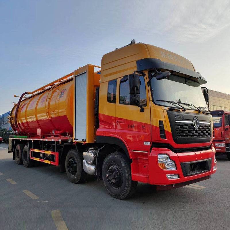 Dongfeng 33000L 8x4 sewage suction truck vacuum truck