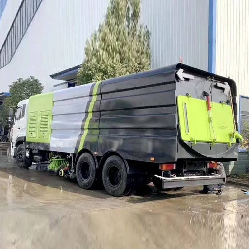 Dongfeng 6x4 Cleaning and sweeping car 10 cubic bins 12 cubic water tanks