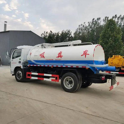 5 cubic meters -10 cubic meters 4x2 sewage suction truck vacuum truck