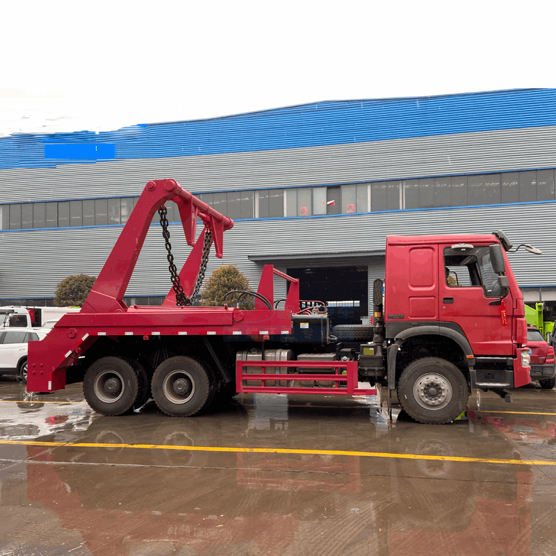 HOWO 6*4  Swing arm garbage truck