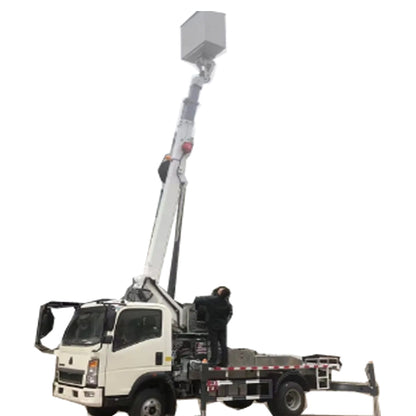Howo 12-18 meters 4 x2 telescopic boom high-altitude working platform truck