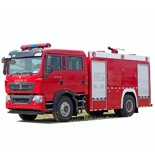 Camion de pompiers en mousse HOWO 4X2 8000L 