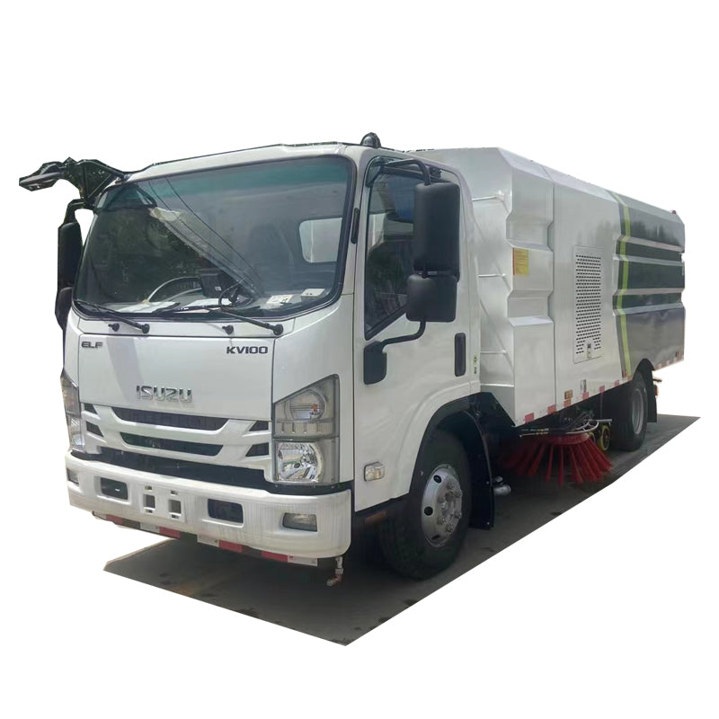 Isuzu 4x2 Road Wash Sweep Sweeper 5 cubes Dumpster 5 cubes réservoir 