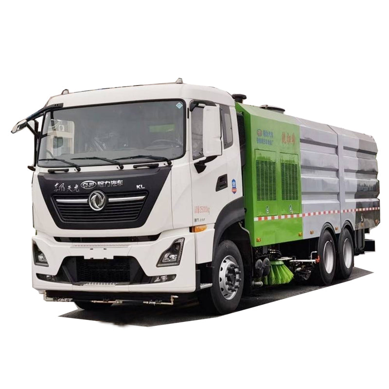 Dongfeng 6x4 Cleaning and sweeping car 10 cubic bins 12 cubic water tanks